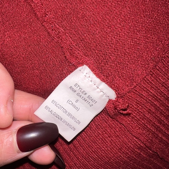 Rust Orange Cardigan - Picture 6 of 6